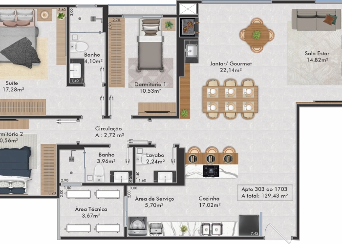 Apartamento (Planta 03)
