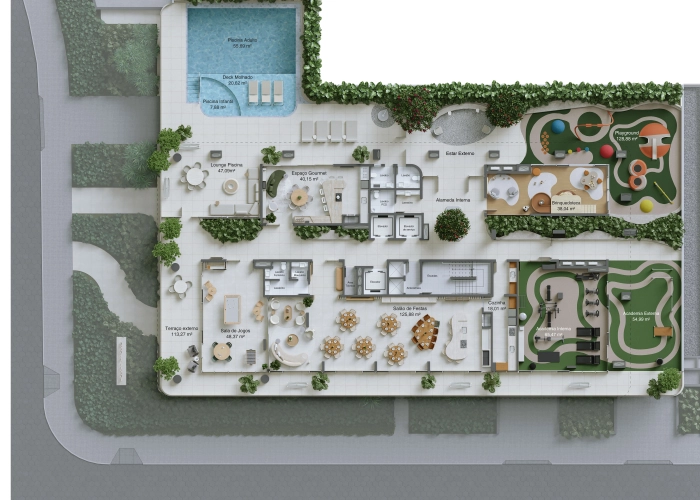 &Aacute;reas de Lazer (Planta Pavt. 03)