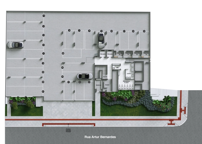 Garagens (Planta Subsolo)