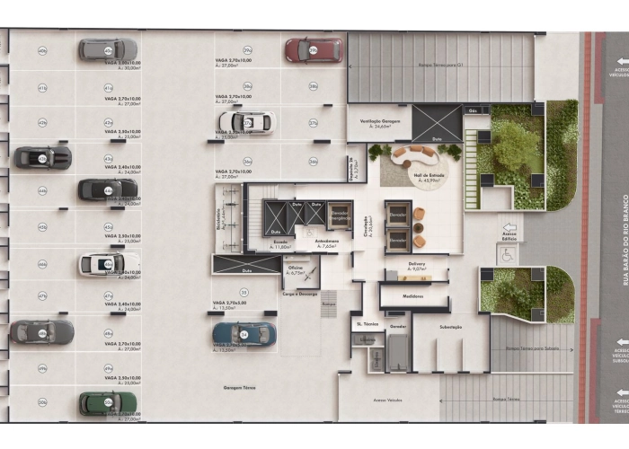 Garagens (Planta Térrea)