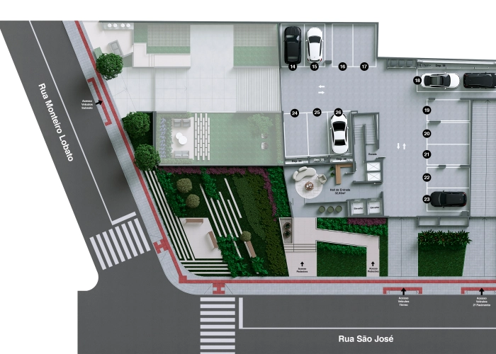 Garagens (Planta Térrea)