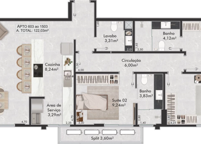 Apartamento (Planta 02)