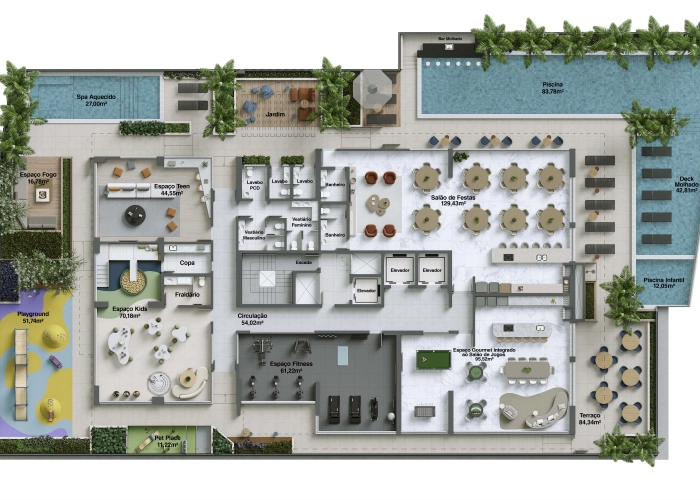  Áreas de Lazer (Planta Térrea)