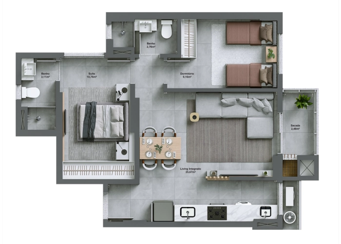 Apartamento (Planta 02)