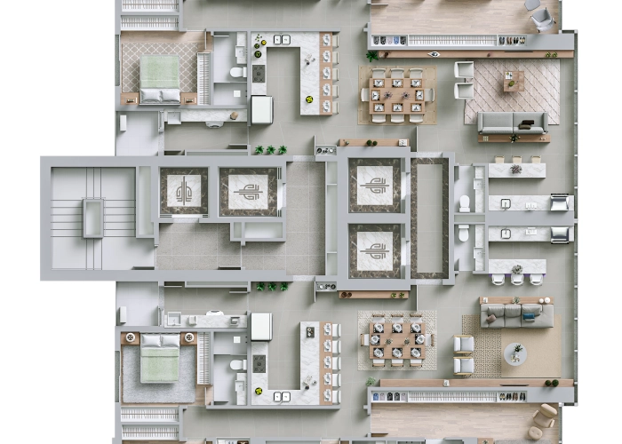 Apartamentos (Planta andar tipo)