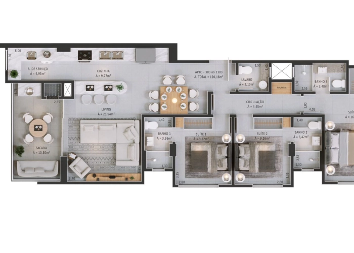 Apartamento (Planta 01)