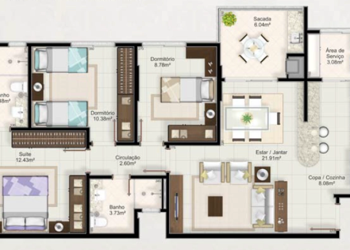 Apartamento (Planta 01)