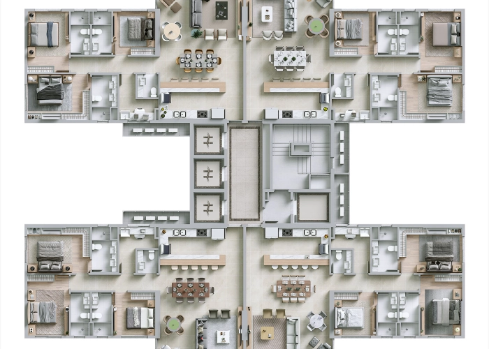 Apartamentos (Planta Andar 07)
