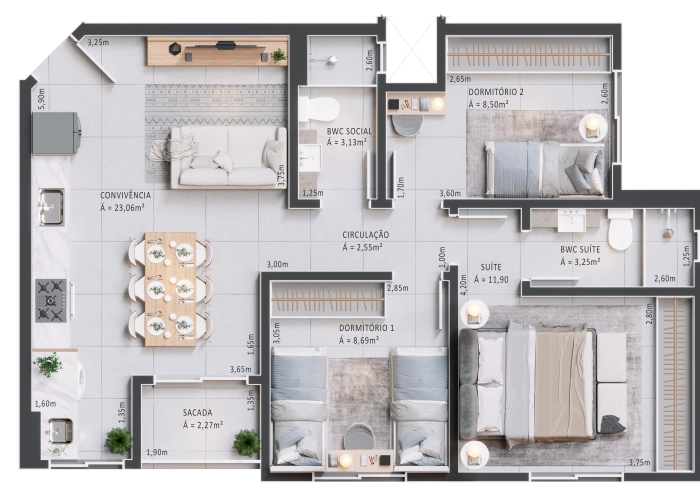 Apartamento (Planta 01)