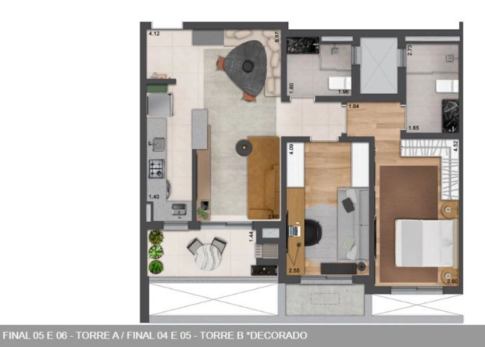 Apartamento (Planta 05,06)