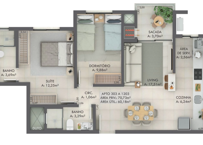 Apartamento (Planta 03)