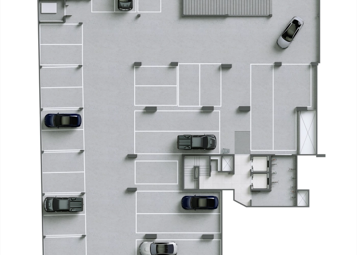 Garagens (Planta Subsolo 02)