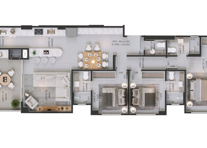 Apartamento (Planta 02)