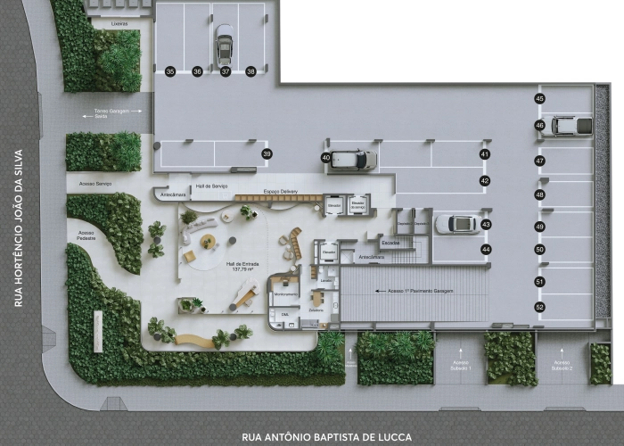 Garagens (Planta T&eacute;rrea)