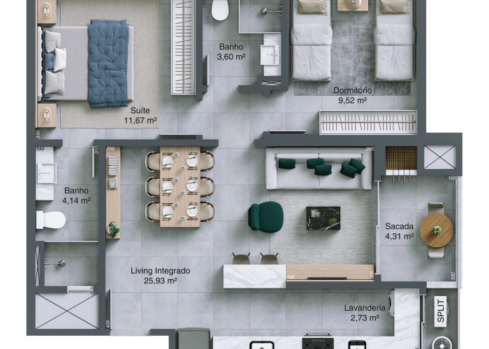 Apartamento (Planta 01)