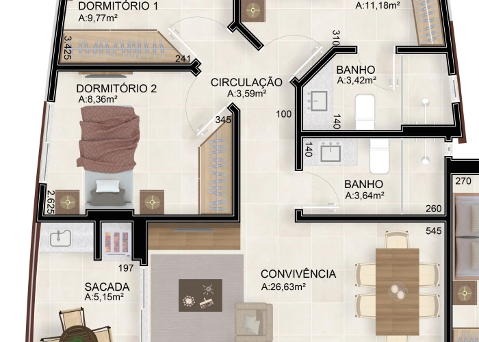 Apartamento (Planta 01)