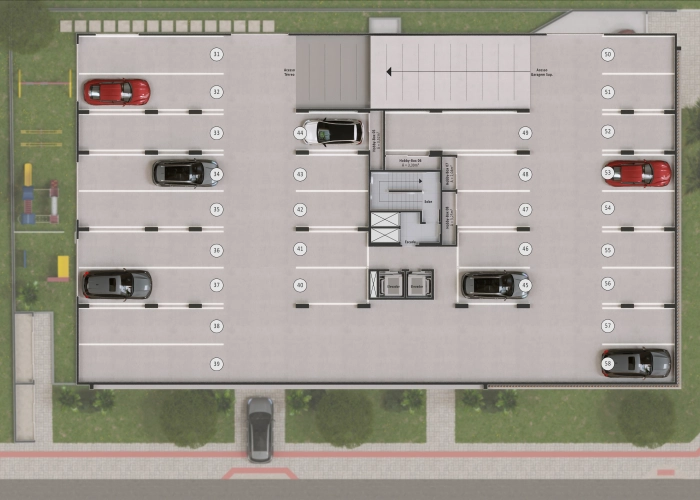 Garagens (Planta Subsolo)