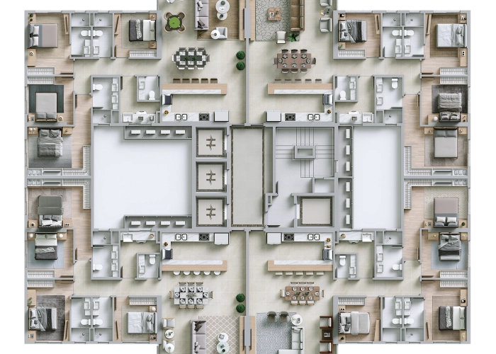 Apartamentos (Planta Andar 05)