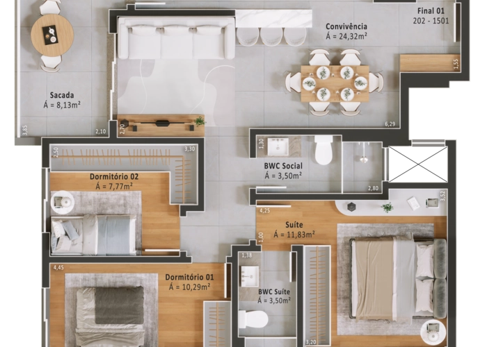 Apartamento (Planta 01)