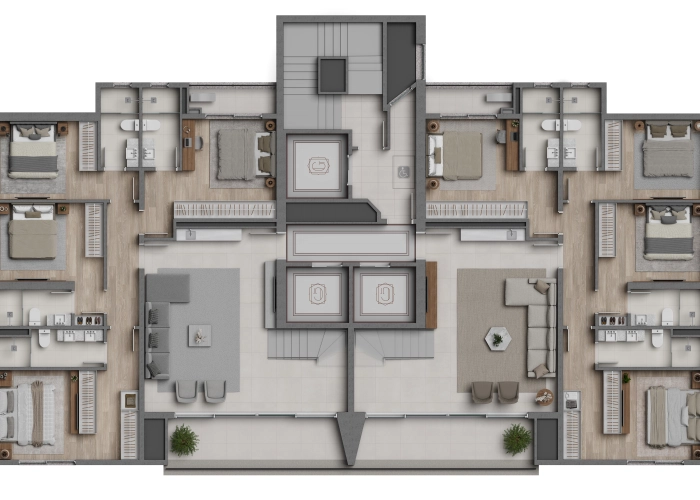 Apartamento (Planta Duplex Inferior)