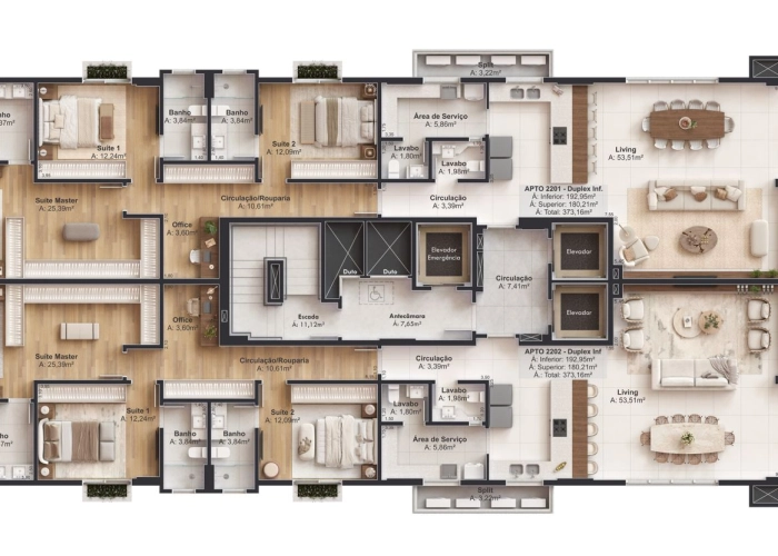 Apartamentos (Duplex Inferior)