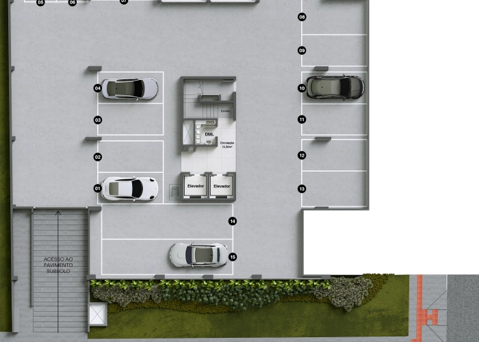 Garagens (Planta Subsolo)