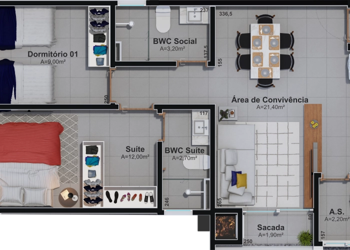 Apartamento (Planta 01)