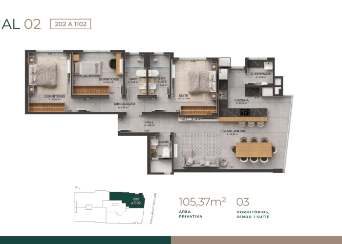 Apartamento (Planta 02)