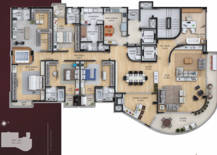 Apartamento (Planta 01)