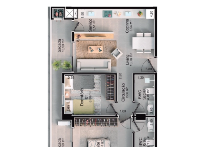 Apartamento (Planta 01)