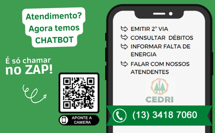 CEDRI Inicia atendimento pelo whatsapp