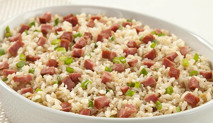 Arroz ao Forno com Calabresa