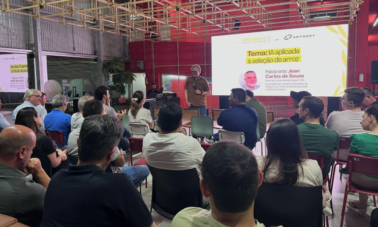 SindArroz-SC promove workshop sobre integração de IA na seleção e classificação do arroz 