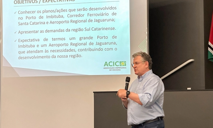 Infraestrutura logística do Sul do Estado é tema de reunião na Acic