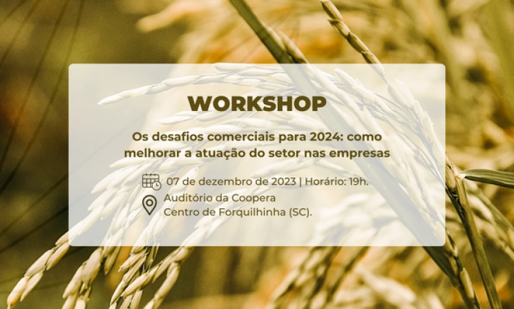 SindArroz-SC promove workshop com tema 