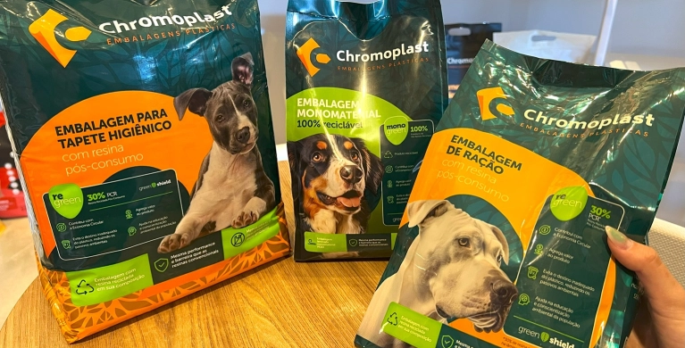 Na Fispal 2025, Chromoplast apresenta embalagens pl&aacute;sticas sustent&aacute;veis e de alto desempenho para o mercado pet care