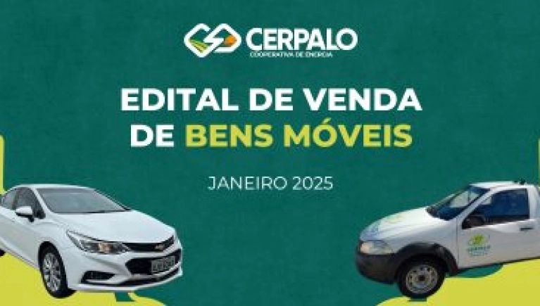 Cerpalo Anuncia Leilão de Bens Móveis