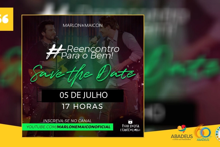 Reencontro: Marlon e Maicon realizam live solid&aacute;ria e sustent&aacute;vel em prol da Abadeus