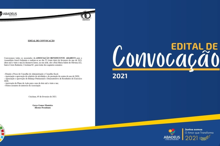 Edital de Convoca&ccedil;&atilde;o