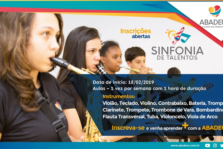 Inscri&ccedil;&otilde;es abertas para aulas de M&uacute;sica 