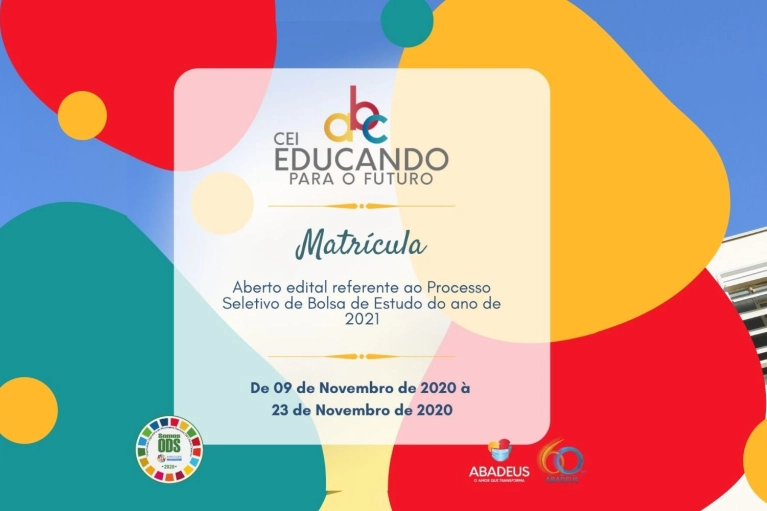 Edital de Matr&iacute;cula do CEI Educando para o Futuro 2021