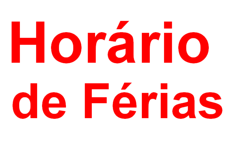 Hor&aacute;rio especial de janeiro