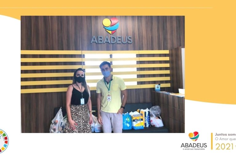 Mampituba entrega alimentos e fraldas doados para a Abadeus