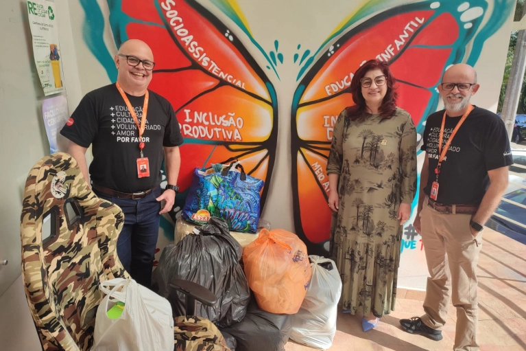 ABADEUS recebe doa&ccedil;&otilde;es de colaboradores da Claro