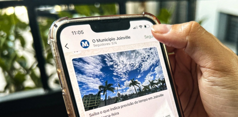 NOVIDADE - Jornal O Munic&iacute;pio Joinville desativa grupos de WhatsApp e cria canal; veja como receber as not&iacute;cias