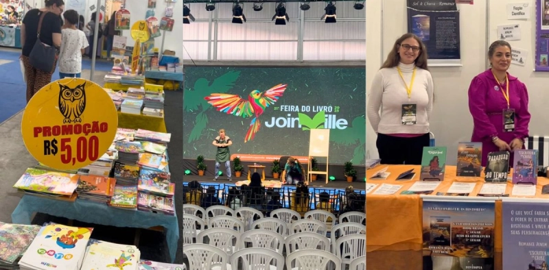 Confira cinco coisas para fazer na Feira do Livro de Joinville; experi&ecirc;ncias v&atilde;o al&eacute;m da leitura