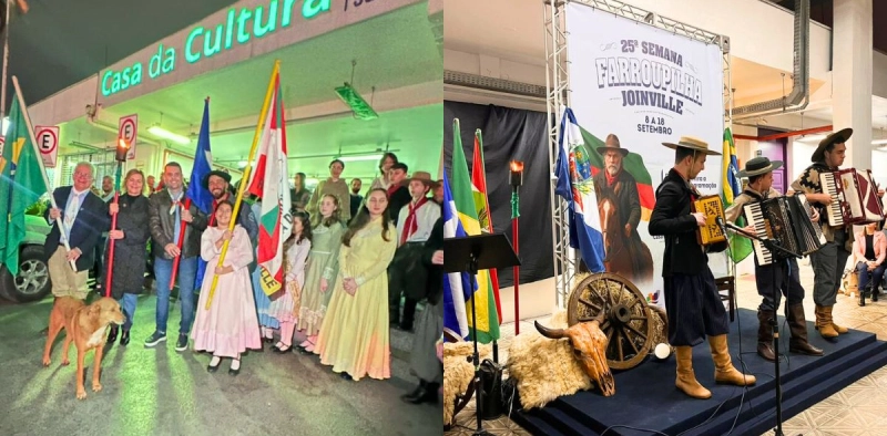 Saiba como foi abertura da 25&ordf; Semana Farroupilha, que celebra a cultura ga&uacute;cha em Joinville