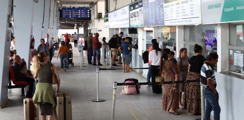 Rodovi&aacute;ria de Joinville registra aumento no n&uacute;mero de passageiros.