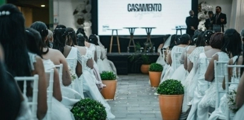 Casamento comunit&aacute;rio garante uni&atilde;o civil gratuita para casais de baixa renda em Joinville
