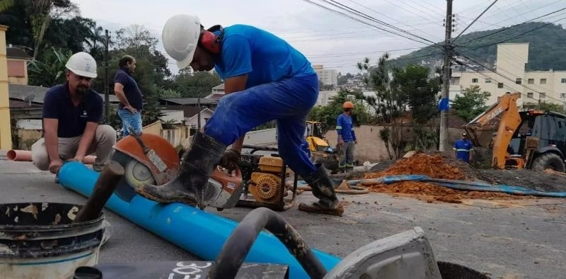 Obras na rede de &aacute;gua podem afetar abastecimento em bairros de Joinville nesta ter&ccedil;a-feira